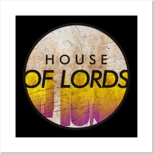 House of Lords - VINTAGE YELLOW CIRCLE Posters and Art